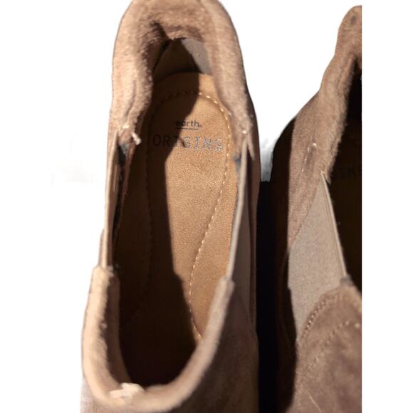 Earth Origins Drift Dax Water Resistant Suede Booties Taupe  SZ 7.5 - Picture 4 of 4